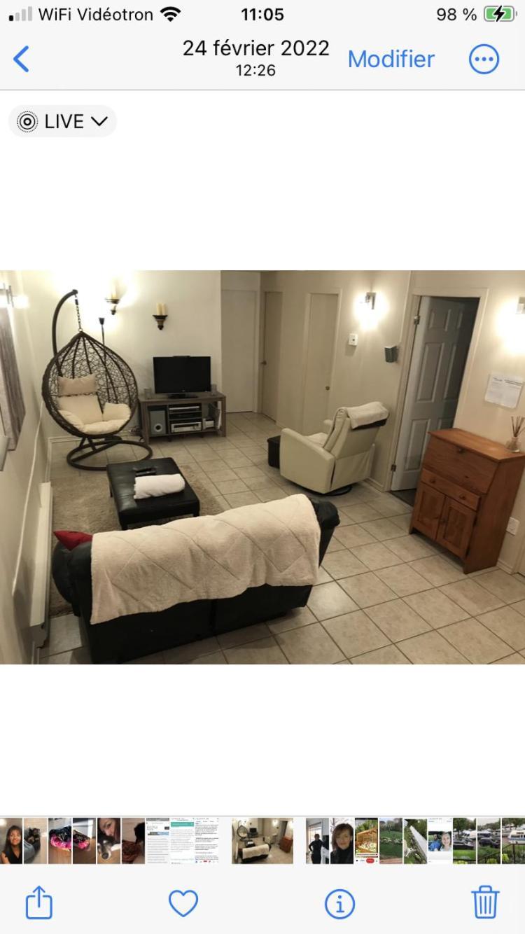Appartement Oasis De La Riviere à Chicoutimi Extérieur photo