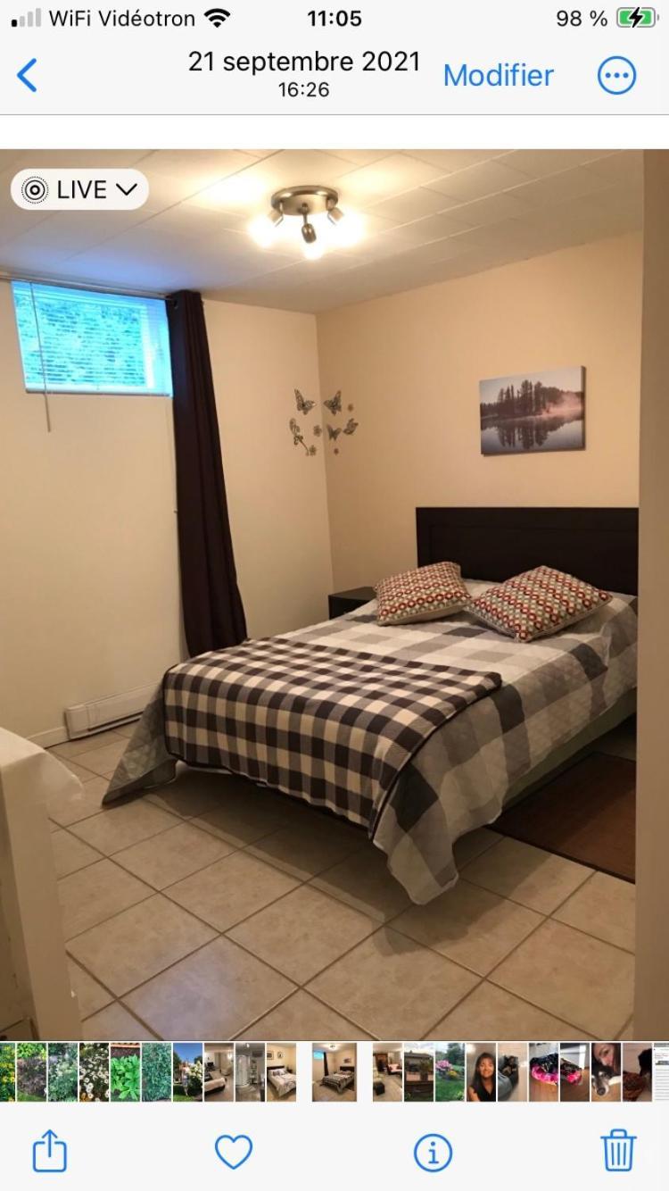 Appartement Oasis De La Riviere à Chicoutimi Extérieur photo